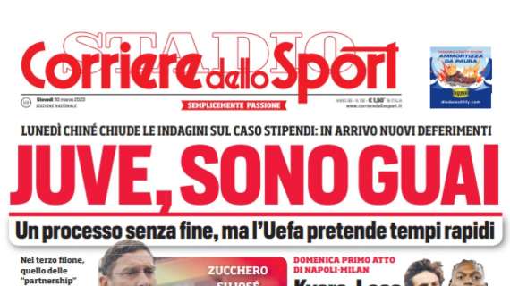 PRIMA PAGINA – CdS: “Kvara-Leao, lo scudetto si vince a sinistra”