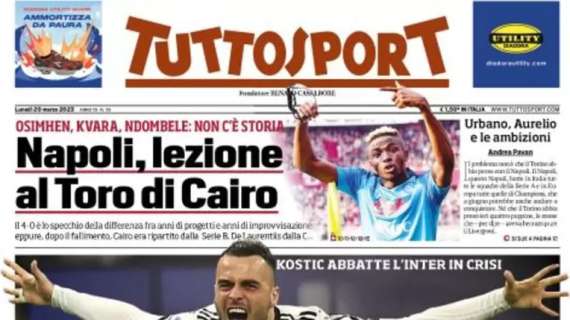 PRIMA PAGINA – CdS: “Napoli, lezione al Torino di Cairo”