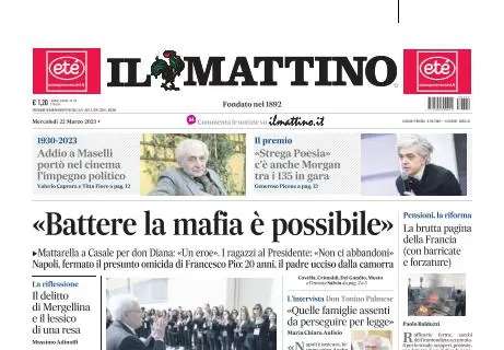 PRIMA PAGINA – Il Mattino intervista Gigi Riva: “È un Napoli entusiasmante”