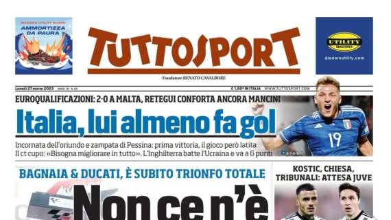 PRIMA PAGINA – Tuttosport: “Tribunali: attesa Juve, il giorno dei giudizi”