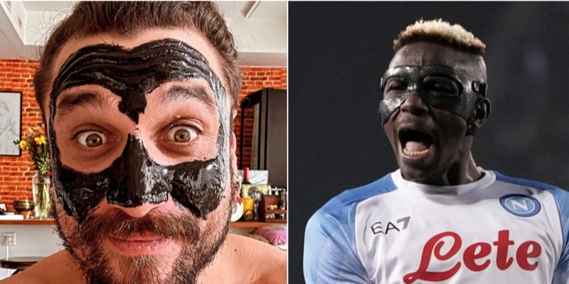 Osvaldo come Osimhen: virale lo scatto con una maschera inedita