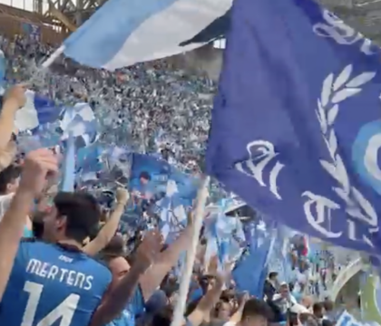 Il Napoli pensa alla possibilità di festeggiare lo scudetto al Maradona domenica contro la Fiorentina (Sky)