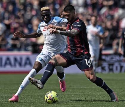 Napoli, A Bologna il migliore degli azzurri è Osimhen. Il peggiore Olivera