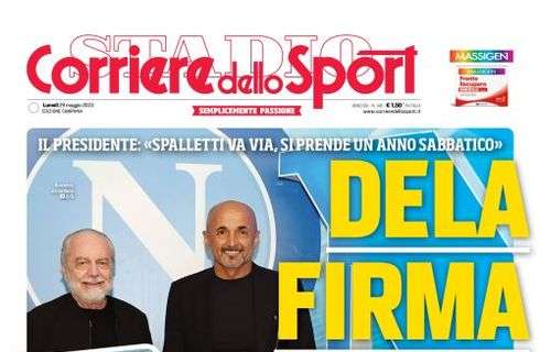 PRIMA PAGINA – CdS Campania: “DeLa firma l’addio”