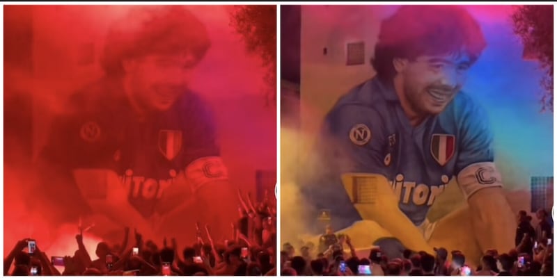 Napoli, a Terzigno un murale per Maradona: il risultato è spettacolare