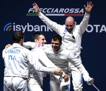 Scherma: oro Italia. Sconfitta la Francia 45-32: «Batterla con questo scarto è da annali»