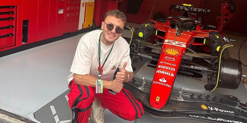 Napoli, Rrahmani innamorato della Ferrari: entusiasmo al Gp d’Austria