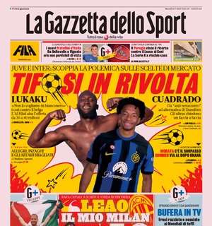 PRIMA PAGINA – Gazzetta: “Lukaku-Cuadrado, tifosi in rivolta”