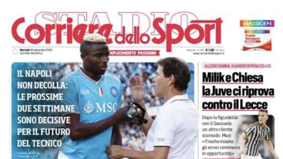 PRIMA PAGINA – Corriere dello Sport: “Rudi sul filo”