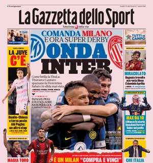 PRIMA PAGINA – Gazzetta: “Onda Inter”