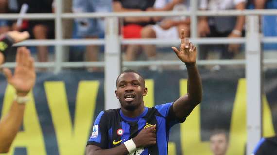 Thuram segna e poi grazia la Fiorentina: Inter avanti 1-0 al 45′