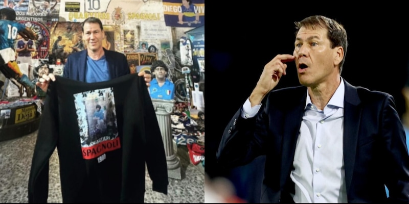 Garcia, visita al murales di Maradona nel giorno del compleanno di Diego