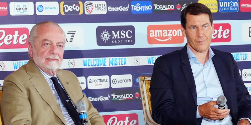Napoli-Milan, il retroscena: De Laurentiis nello spogliatoio all’intervallo