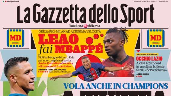 PRIMA PAGINA – Gazzetta dello Sport: “A tutta Inter. Berlino ancora azzurra!”