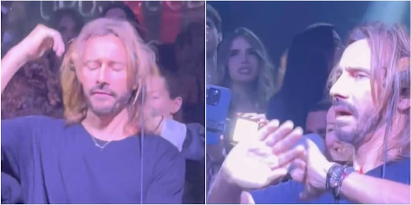 Cantano “Vesuvio erutta”, Bob Sinclair è una furia: il gesto del dj