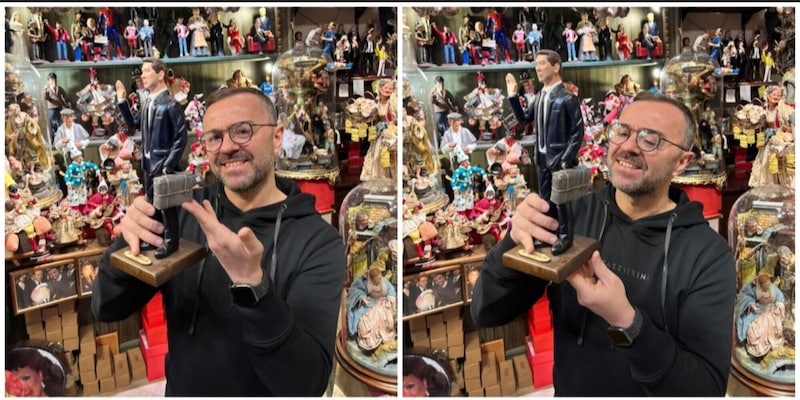 Napoli, Garcia fa la valigia anche nel presepe