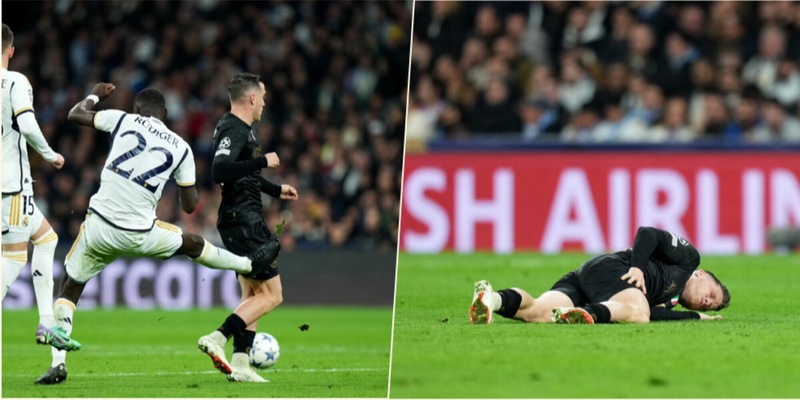 Real Madrid-Napoli, Zielinski ko dopo un calcione di Rudiger
