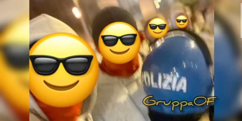 Ultras Union a Napoli rubano un casco della polizia: “Fantastico souvenir”