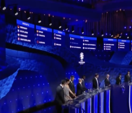 Euro 2024, imbarazzo al sorteggio per un audio fuori programma