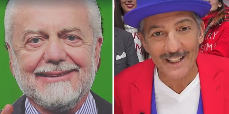 Fiorello imita De Laurentiis: “In ritiro per Natale, cafoni!”