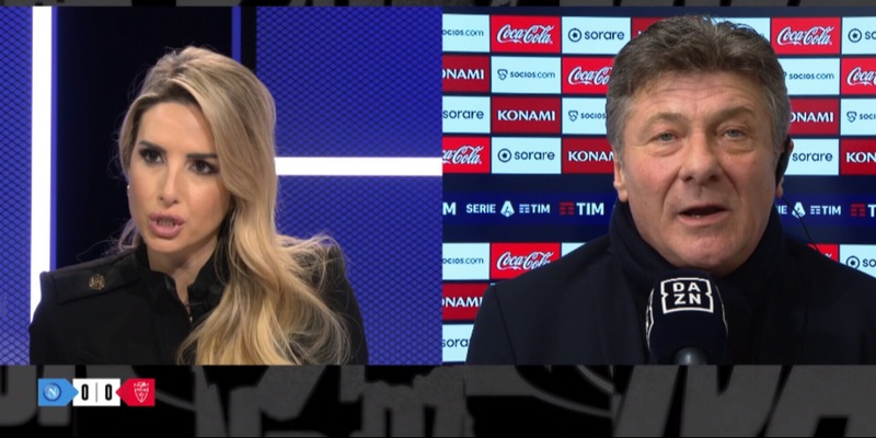Furia Mazzarri, duro botta e risposta in diretta tv con la conduttrice