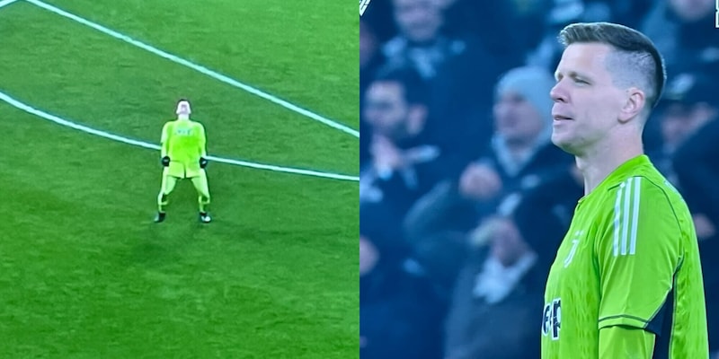 Szczesny, la strana reazione dopo il folle errore sul gol di Osimhen in Juve-Napoli