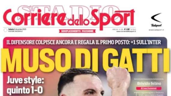 PRIMA PAGINA – Corriere dello Sport: “Muso di Gatti, Juve style: quinto 1-0”