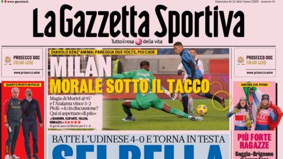 PRIMA PAGINA – Gazzetta: “Sei bella Inter. Roma-Fiorentina, in palio il 4° posto”