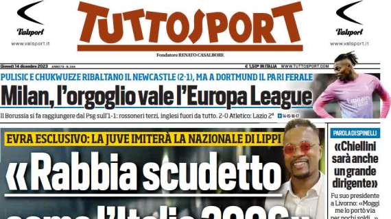 PRIMA PAGINA – Tuttosport: “Scugnizzo, capitano, bandiera: addio Juliano, re di Napoli”