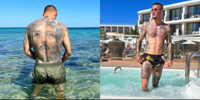 Napoli, chi è Mazzocchi: tra Cristo tatuato sulla schiena e il figlio in arrivo