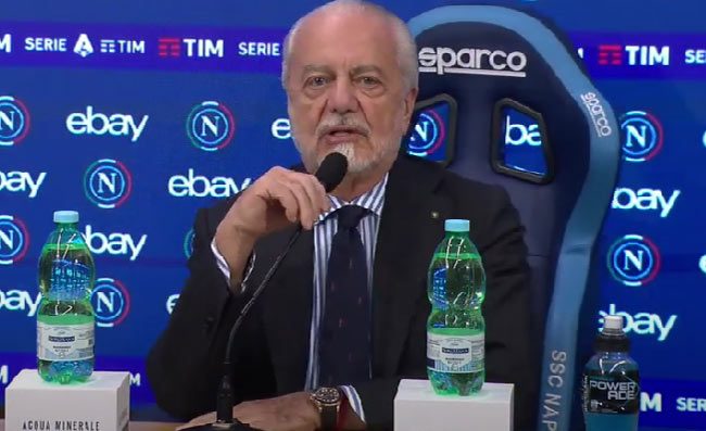 De Laurentiis: “Sono entrato negli spogliatoi, darò un premio alla squadra”