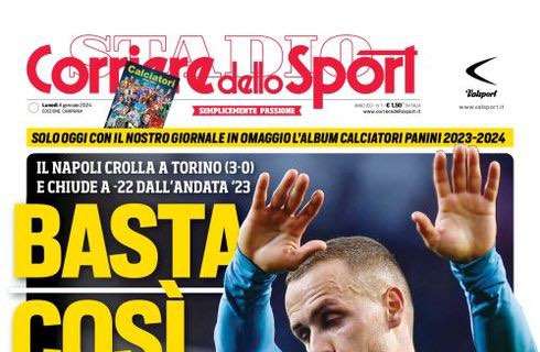 PRIMA PAGINA – CdS Campania: “Basta così”