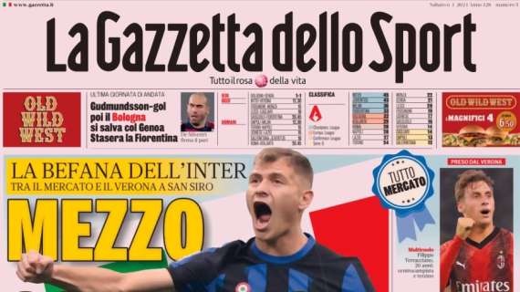 PRIMA PAGINA – Gazzetta dello Sport: “Napoli, ci sono 60mln per il mercato”
