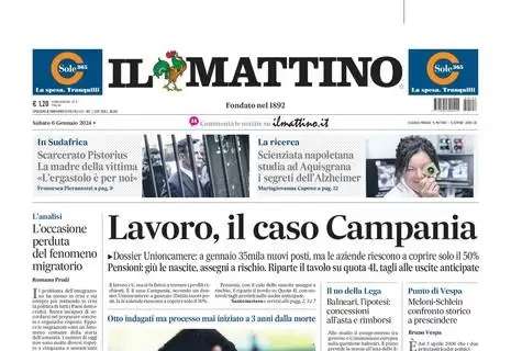 PRIMA PAGINA – Il Mattino: “Maradona, la verità negata”