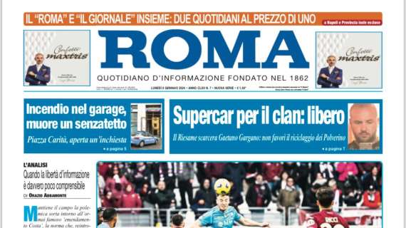 PRIMA PAGINA – Il Roma: “Vergognatevi”