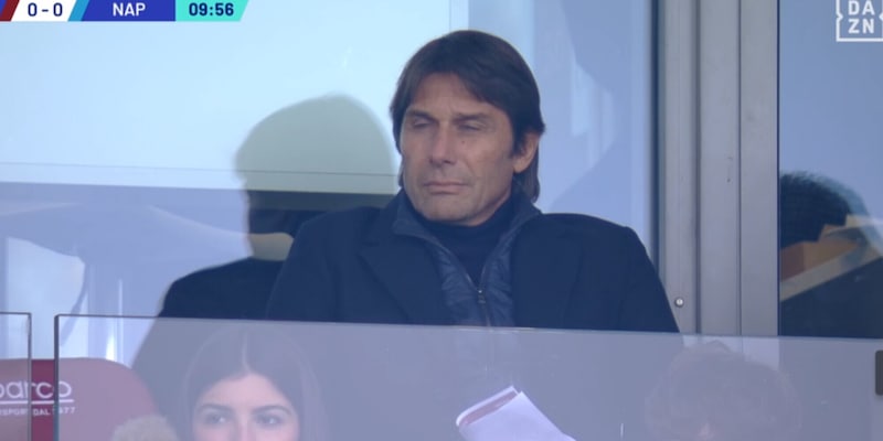 Torino-Napoli, c’è Conte in tribuna