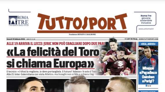 PRIMA PAGINA – Tuttosport: “Mbappè: ‘PSG adieu’. Osimhen a Parigi?”