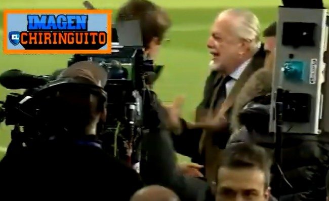 Furia De Laurentiis, spintona un cameraman. Tensione alle stelle (VIDEO)