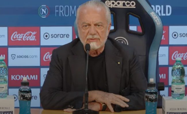 De Laurentiis: “Abbiamo chiuso con DAZN, parleremo solo con SKY e la RAI”
