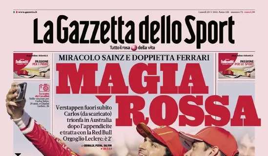 PRIMA PAGINA – Gazzetta: “L’Italia da Euro”