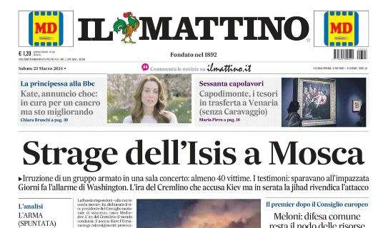 PRIMA PAGINA – Il Mattino: “Acerbi-Jesus, l’ultimo duello: la verità nell’audio del Var”