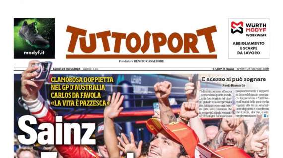 PRIMA PAGINA – Tuttosport: “Se non altro è un’Italia che vince”
