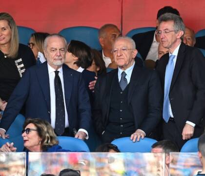 De Laurentiis: «Il bradisismo? Siamo nelle mani del Signore altrimenti non faremmo nulla a Napoli»