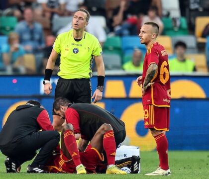 Ndicka, la Roma: “Quadro clinico compatibile per trauma toracico con minimo pneumotorace sinistro”