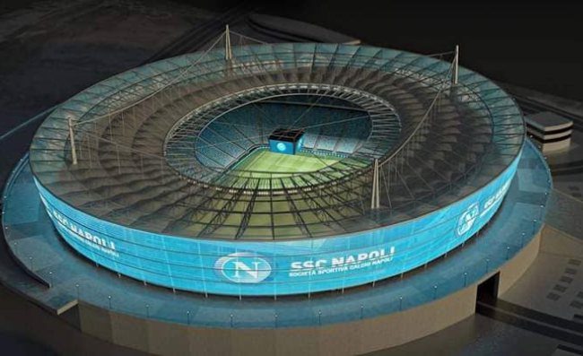 Stadio a Bagnoli, bocciata l’idea di De Laurentiis. Zona rossa e pericolo esplosione vulcanica