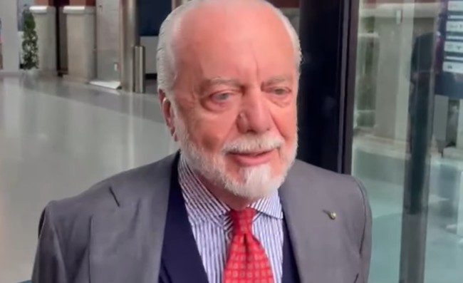 Il Napoli festeggia, De Laurentiis compie 75 anni: gli auguri del club