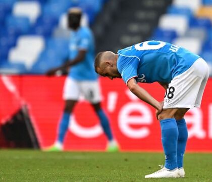 In Serie A il Napoli non subiva 2 gol nei primi 15 minuti di gioco del primo tempo dal 2010 (Opta)