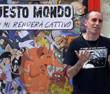 Zerocalcare: «A calcio ero una pippa. Tifo Roma ma non ne parlo mai perché dicono che porto sfiga»