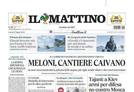 Il Mattino: “Napoli fuori da tutto. Conte, contratto pronto”