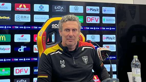 Lecce, Gotti in conferenza: “Mi sono arrabbiato, potevamo sfruttare meglio gli spazi concessi dal Napoli”